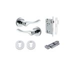 20794KENTR60KT - Stirling Lever - Round Rose Entrance Kit with Separate High Security Lock - Polished Chrome - Entrance