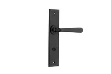 12880P85 - Copenhagen Lever - Chamfered Backplate - Matt Black - Privacy