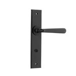12880P85 - Copenhagen Lever - Chamfered Backplate - Matt Black - Privacy
