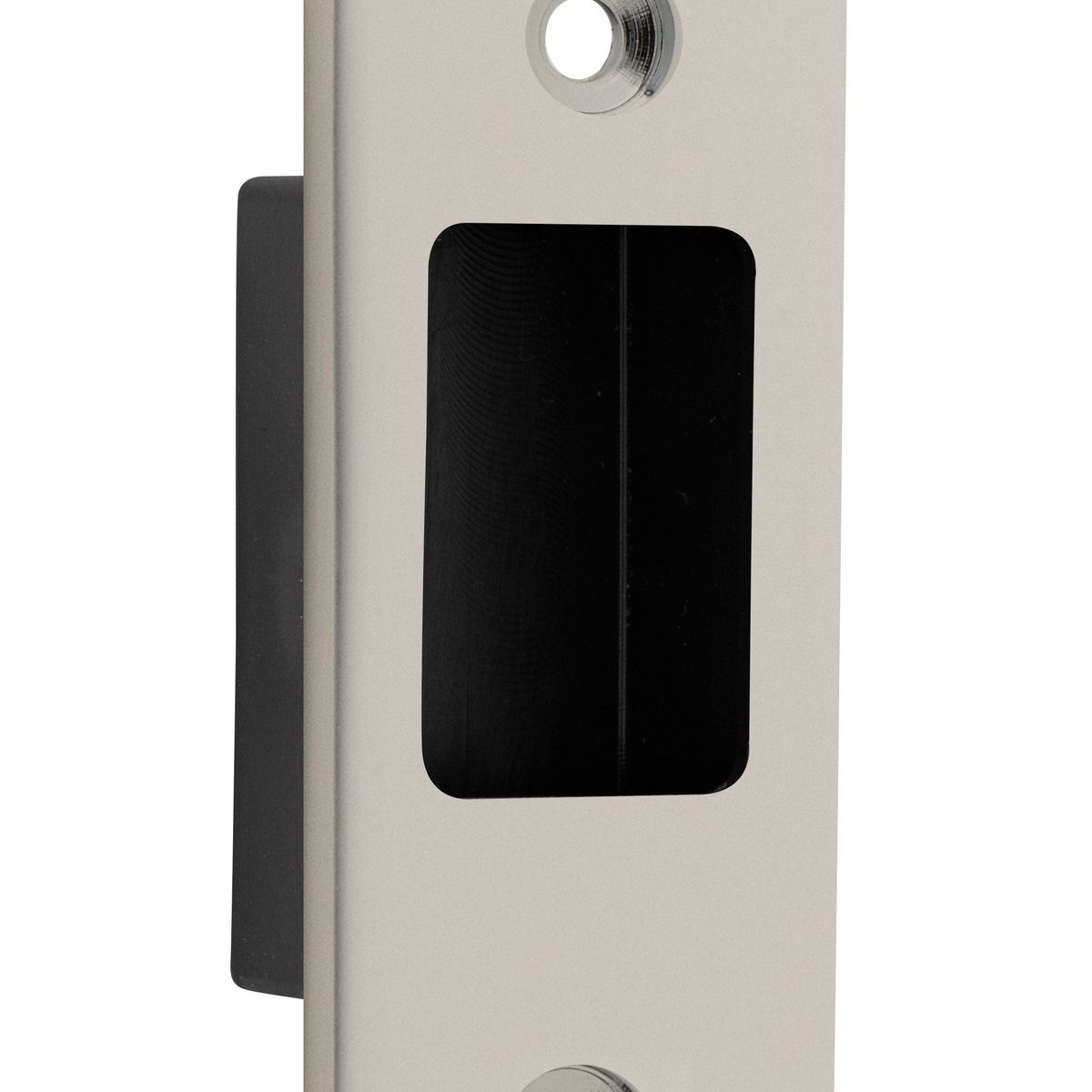20429 - Sliding Door Edge Pull Rectangular - Satin Nickel