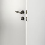 24001KPRIV60 - Puerto Lever - Round Rose Privacy Kit with Separate Privacy Turn - Graphite PVD - Privacy
