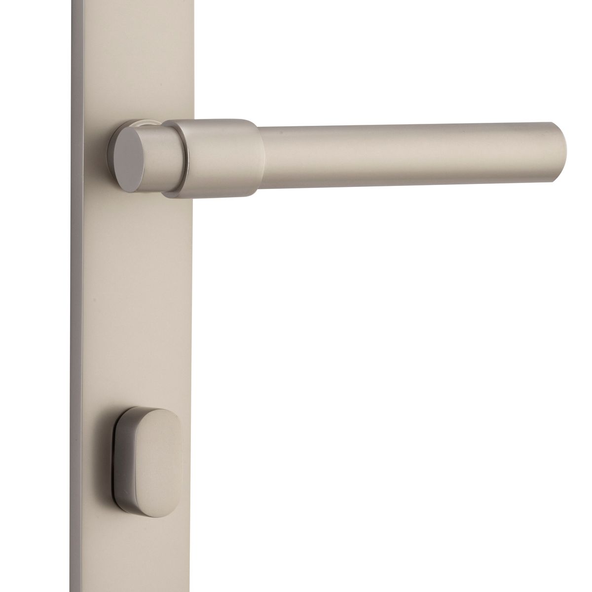 14896P85 - Helsinki Lever - Rectangular Backplate - Satin Nickel - Privacy