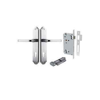 Annecy Lever - Shouldered Backplate Entrance Kit with High Security Lock