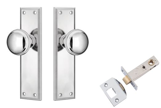 Milton Door Knob - Long Backplate Passage Set