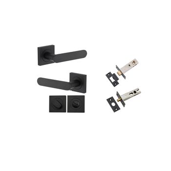 Bronte Lever - Square Rose Privacy Kit with Privacy Turn with Separate Privacy Turn
