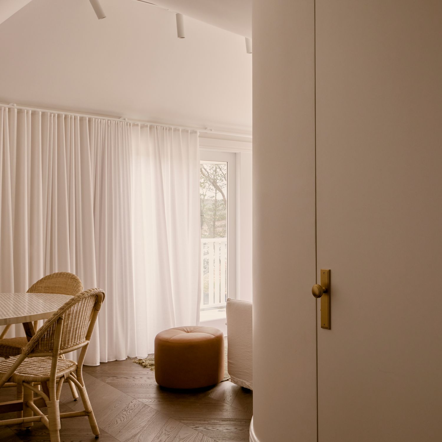 15338 - Paddington Knob - Stepped Backplate - Brushed Brass - Passage