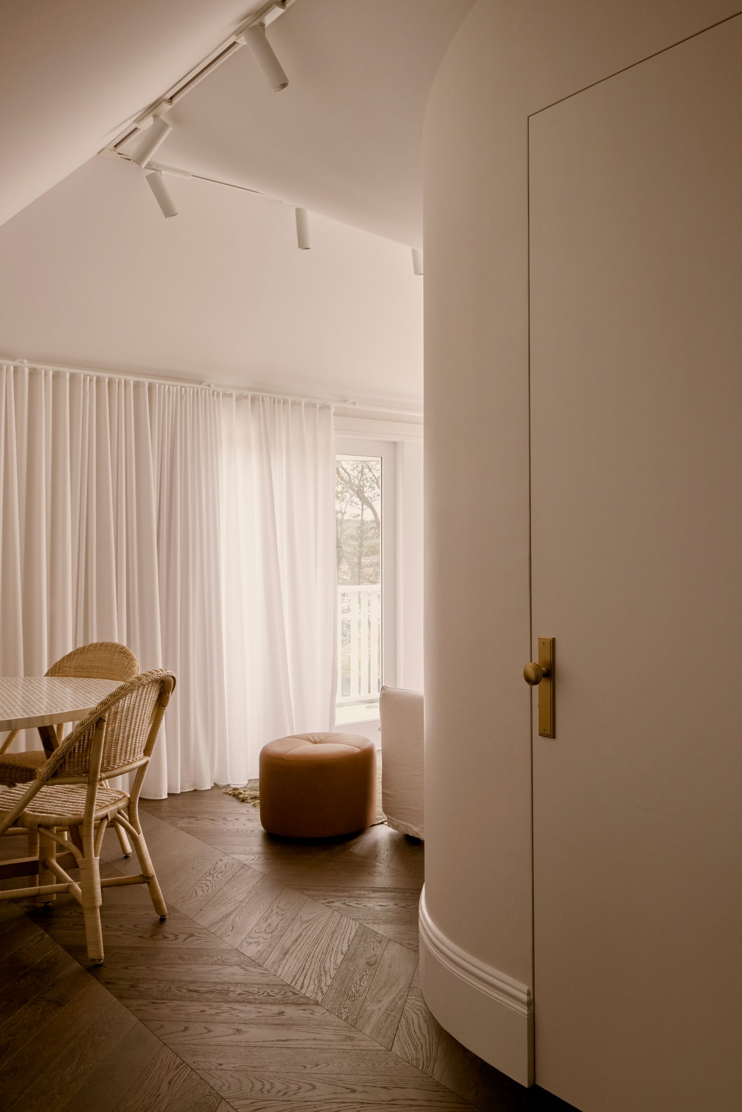 14338P85 - Paddington Knob - Stepped Backplate - Polished Nickel - Privacy