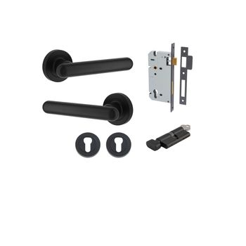 Puerto Lever - Round Rose Entrance Kit with Separate High Security Lock