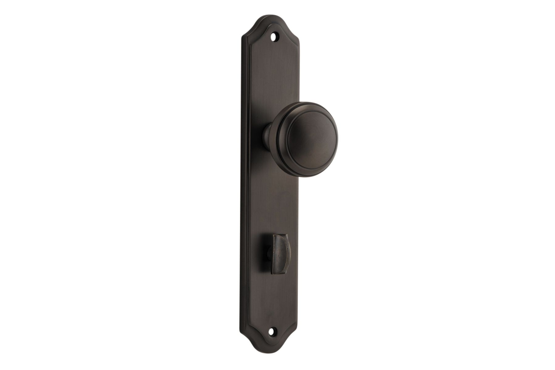10826P85 - Paddington Knob - Shouldered Backplate - Signature Brass - Privacy