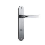 12232P85 - Annecy Lever - Oval Backplate - Brushed Chrome - Privacy