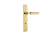 10250 - Berlin Lever - Rectangular Backplate - Polished Brass - Passage