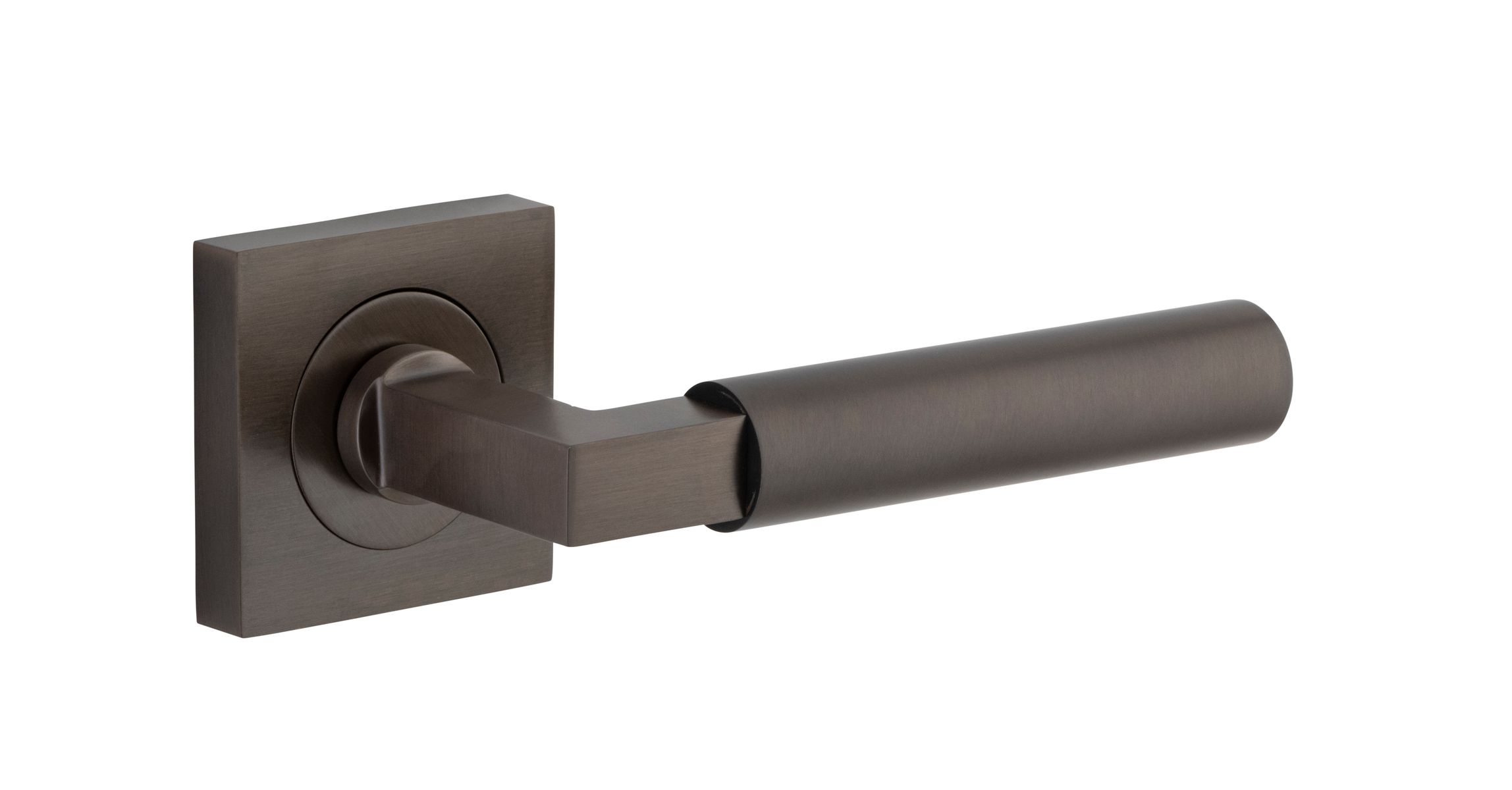 0411 - Berlin Lever - Square Rose - Signature Brass - Passage