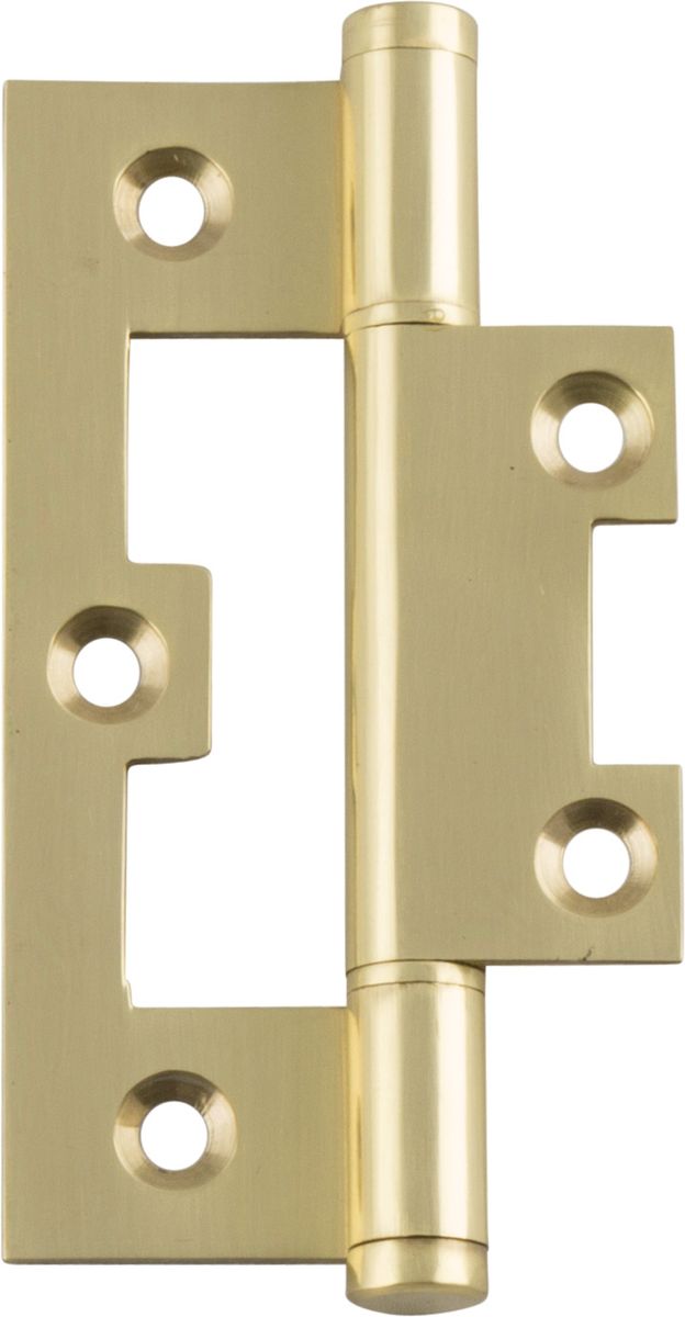 2498 - Hirline Hinge - H89xW35mm - Polished Brass