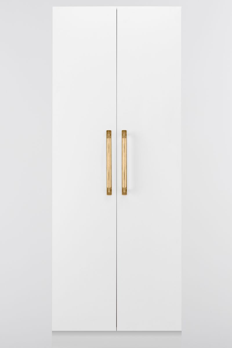 22120B - Brunswick Cabinet Pull with Backplate  - CTC256mm - Brushed Gold PVD