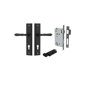 Sarlat Lever - Stepped Backplate Entrance Kit with High Security Lock
