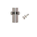 13831KPASS60 - Paddington Knob - Chamfered Backplate Passage Kit - Distressed Nickel - Passage
