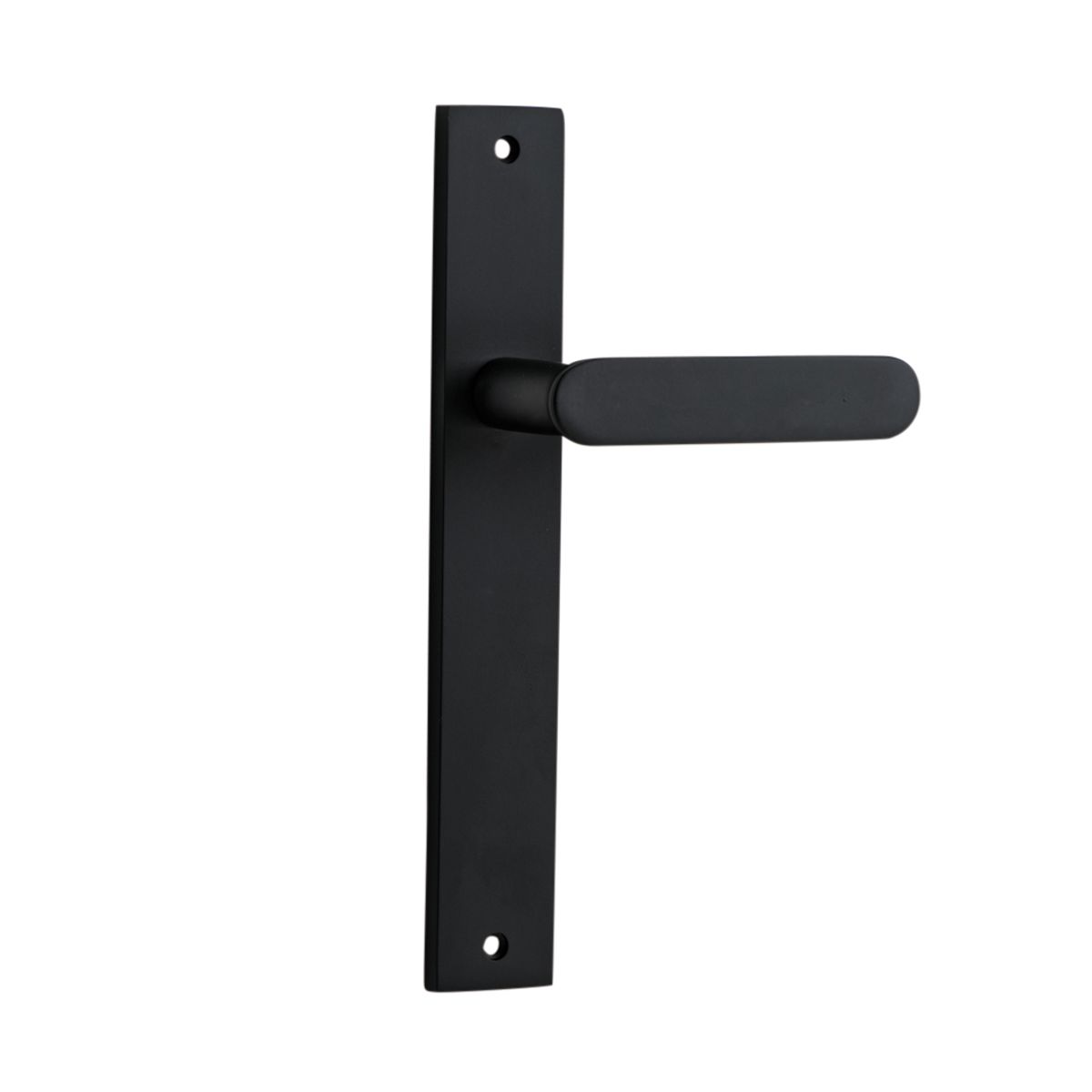 12748 - Bronte Lever - Rectangular Backplate - Matt Black - Passage