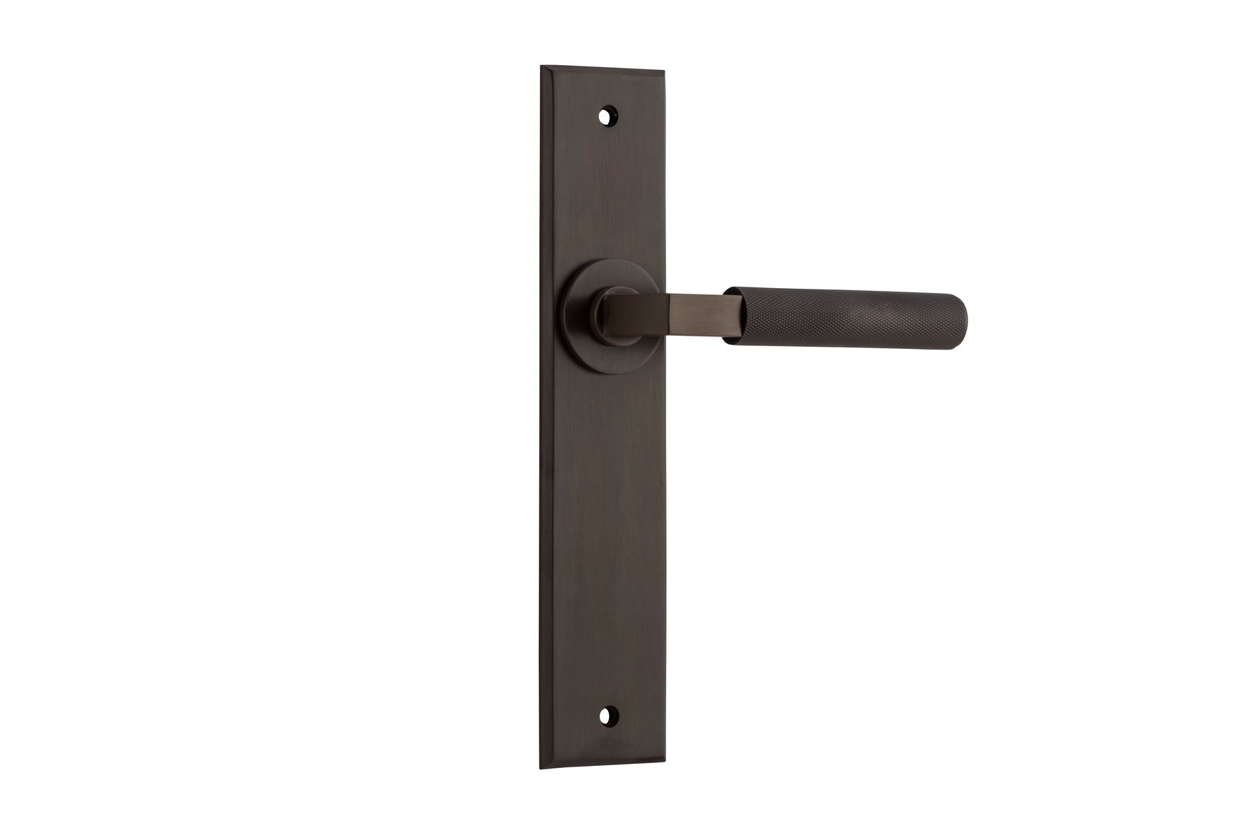 10796 - Brunswick Lever - Chamfered Backplate - Signature Brass - Passage
