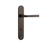 10732P85 - Annecy Lever - Oval Backplate - Signature Brass - Privacy