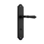 12712P85 - Sarlat Lever - Shouldered Backplate - Matt Black - Privacy