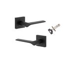0433KPASS60 - Como Lever - Square Rose Passage Kit - Matt Black - Passage