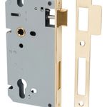6027 - 85mm Euro Mortice Locks - 60mm Backset - Polished Brass