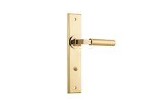 10294 - Berlin Lever - Chamfered Backplate - Polished Brass - Passage