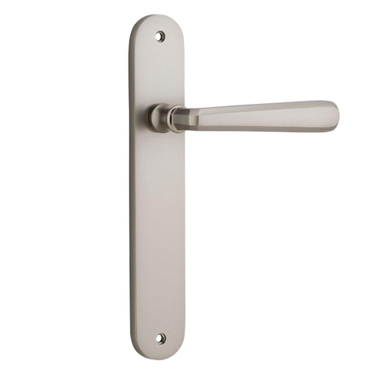 14876 - Copenhagen Lever - Oval Backplate - Satin Nickel - Passage