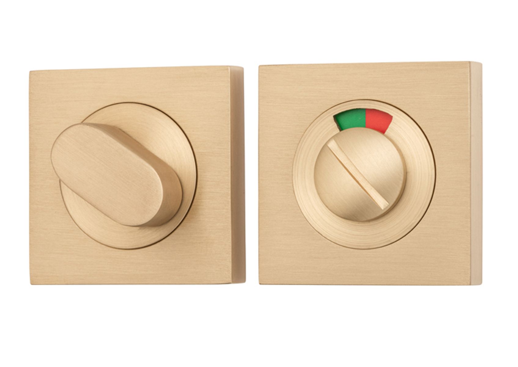 20116 - Privacy Turn With Indicator - Square - Brushed Brass