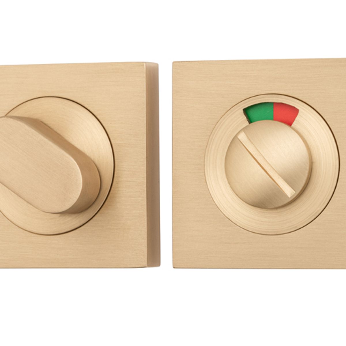20116 - Privacy Turn With Indicator - Square - Brushed Brass