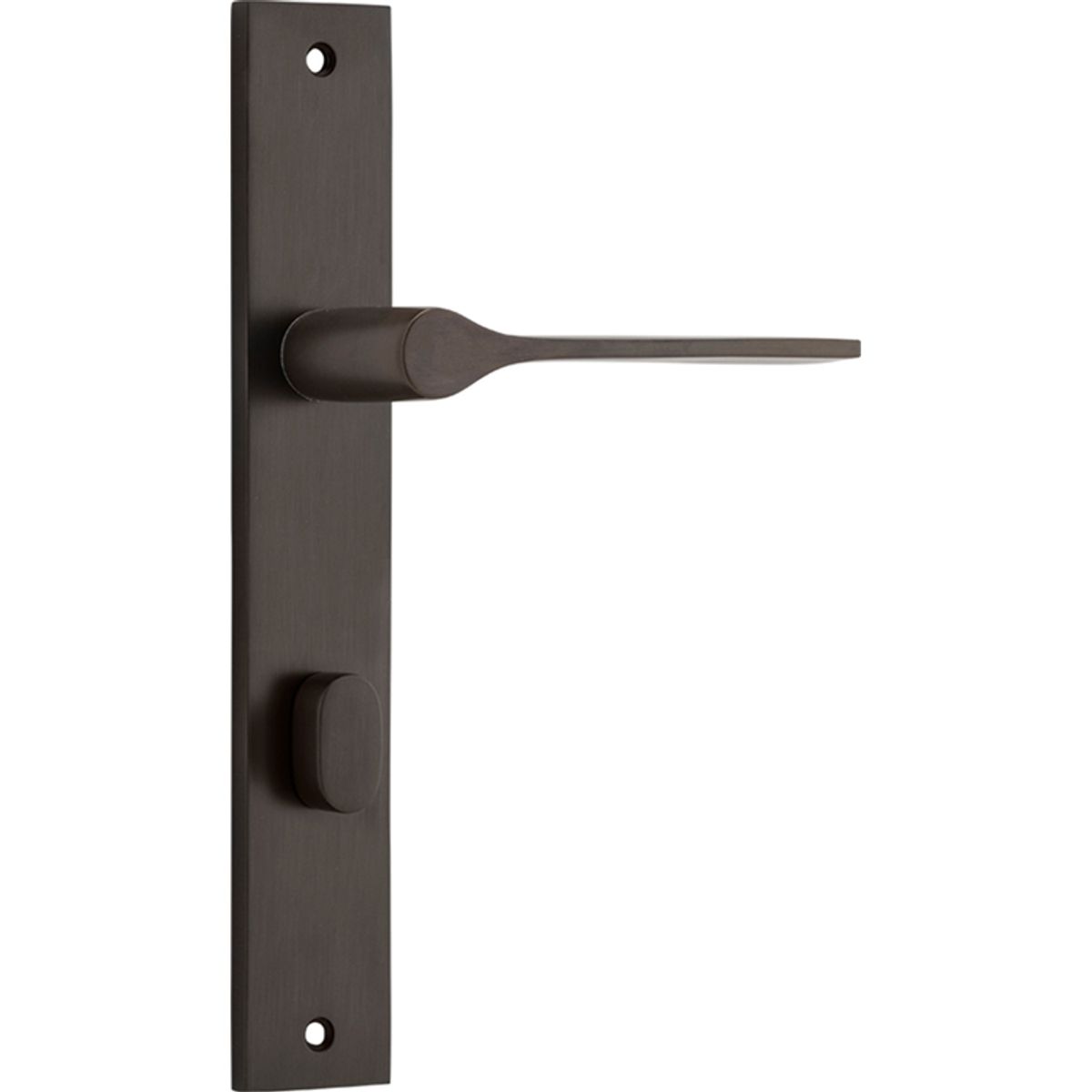 10754P85 - Como Lever - Rectangular Backplate - Signature Brass - Privacy
