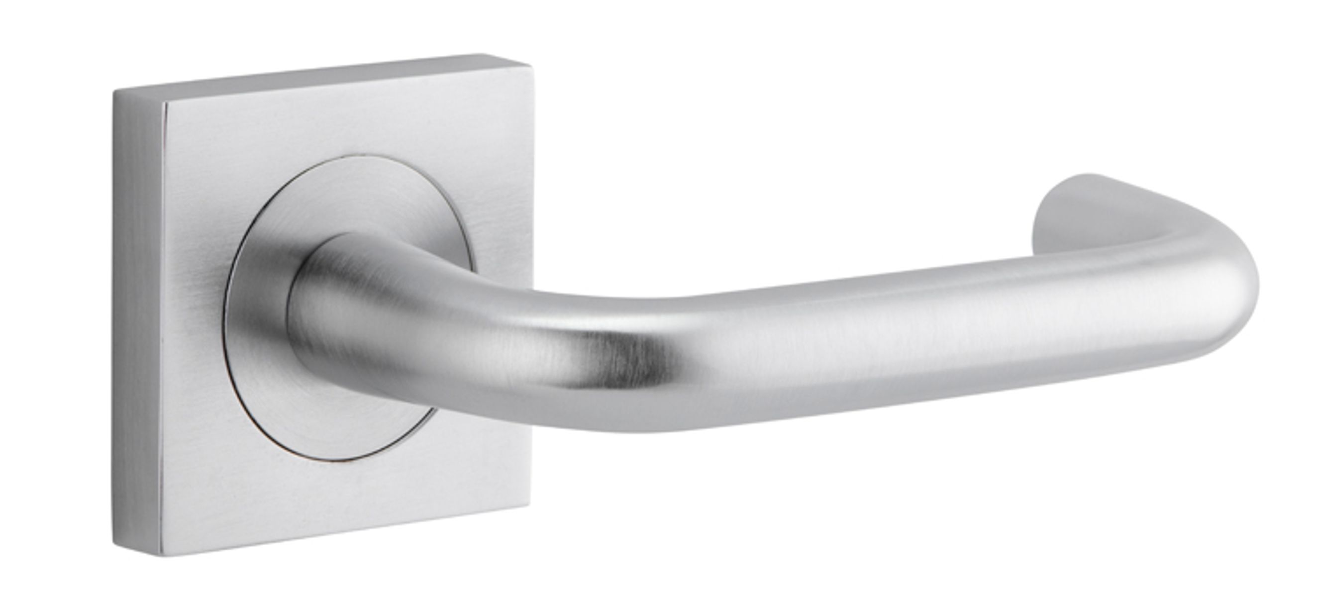 20365 - Oslo Lever - Square Rose - Brushed Chrome - Passage