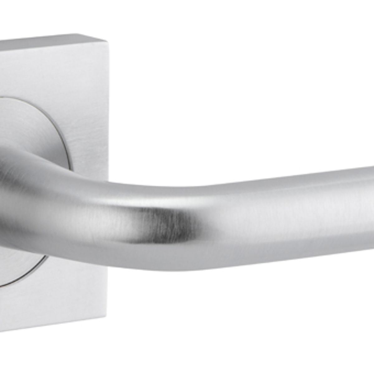 20365 - Oslo Lever - Square Rose - Brushed Chrome - Passage