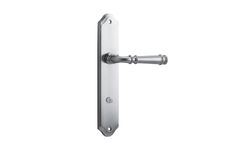 12218P85 - Verona Lever - Shouldered Backplate - Brushed Chrome - Privacy