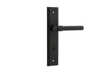 12902P85 - Helsinki Lever - Stepped Backplate - Matt Black - Privacy