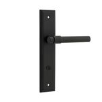 12902P85 - Helsinki Lever - Stepped Backplate - Matt Black - Privacy