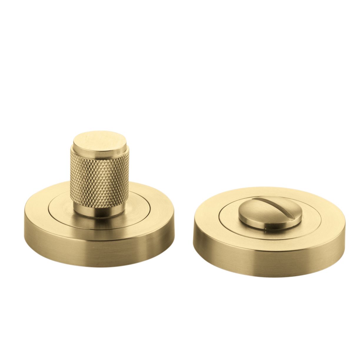 17159 - Brunswick Privacy Turn - Round - Brushed Gold PVD