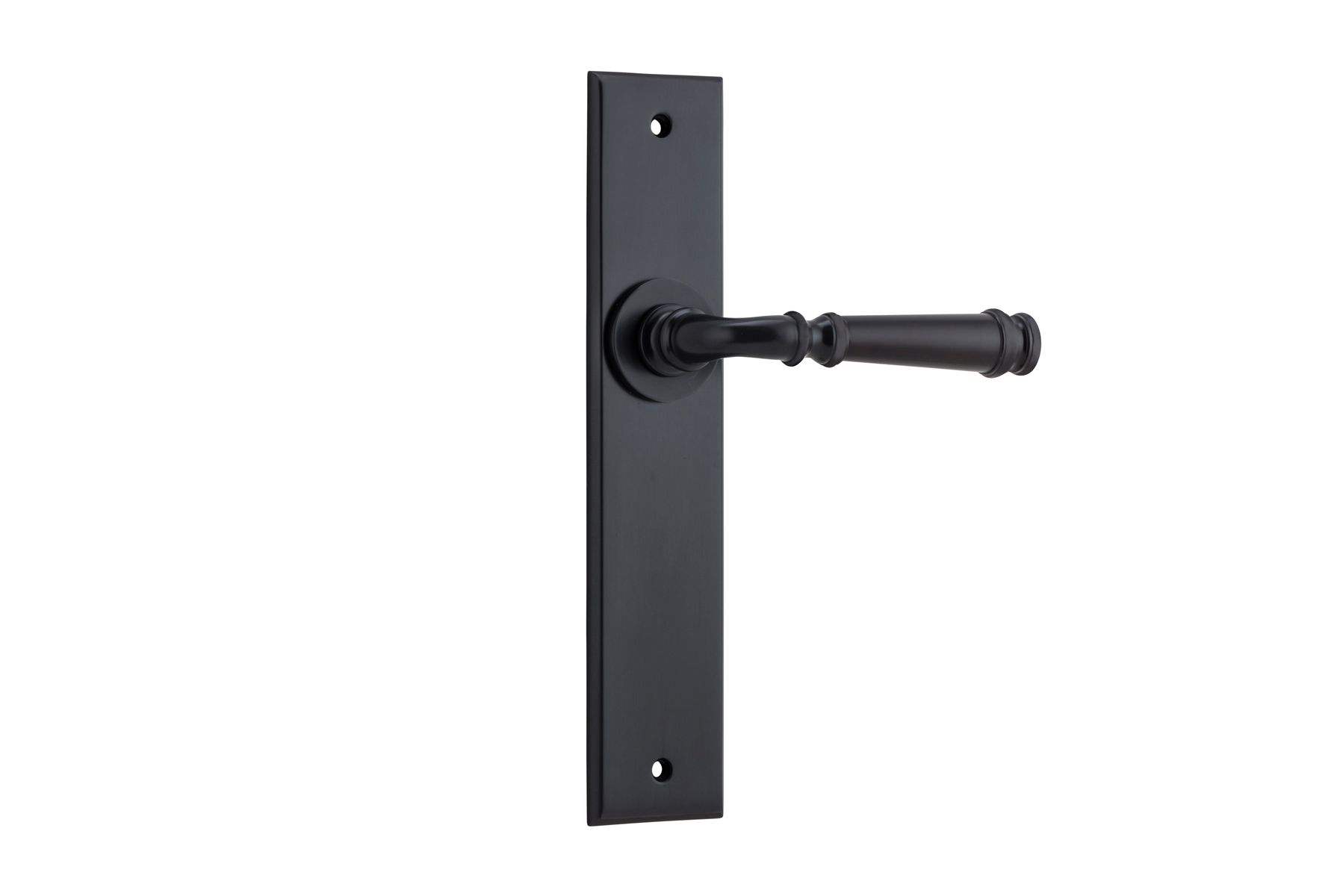 12786 - Verona Lever - Chamfered Backplate - Matt Black - Passage