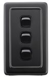 3 Gang Flat Plate Rocker Switches - W72mm