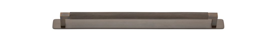 22134B - Brunswick Cabinet Pull with Backplate  - CTC320mm - Signature Brass
