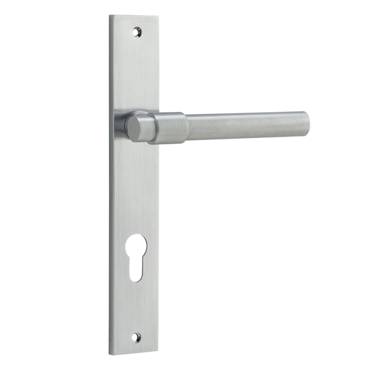12396E85 - Helsinki Lever - Rectangular Backplate - Brushed Chrome - Entrance