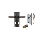 10748KENTR60KK - Bronte Lever - Rectangular Backplate Entrance Kit with High Security Lock - Signature Brass - Entrance