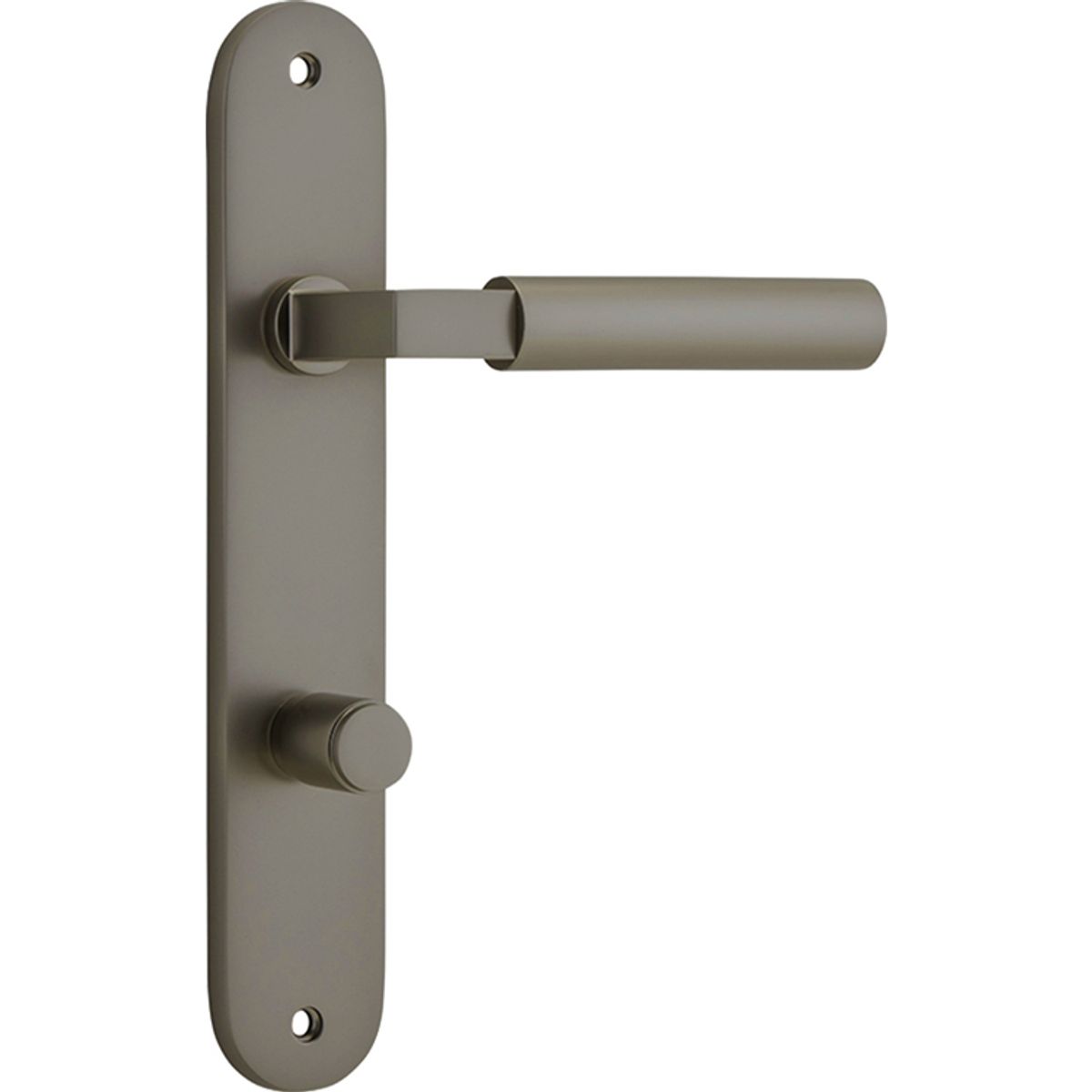 16866P85 - Berlin Lever - Oval Backplate - Graphite PVD - Privacy