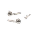 0359KIBPRIV60 - Brunswick Lever - Round Rose Privacy Kit (Inbuilt Privacy) - Satin Nickel - Privacy