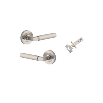 Brunswick Lever - Round Rose Privacy Kit (Inbuilt Privacy)