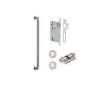 9439KENTR60KK - Brunswick Pull Handle - 450mm Entrance Kit with Separate High Security Lock - Satin Nickel - Entrance