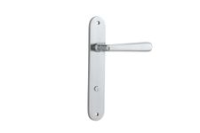 12376P85 - Copenhagen Lever - Oval Backplate - Brushed Chrome - Privacy