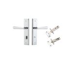 11878KPRIV60 - Copenhagen Lever - Steppedd Backplate Privacy Kit with Privacy Turn - Polished Chrome - Privacy