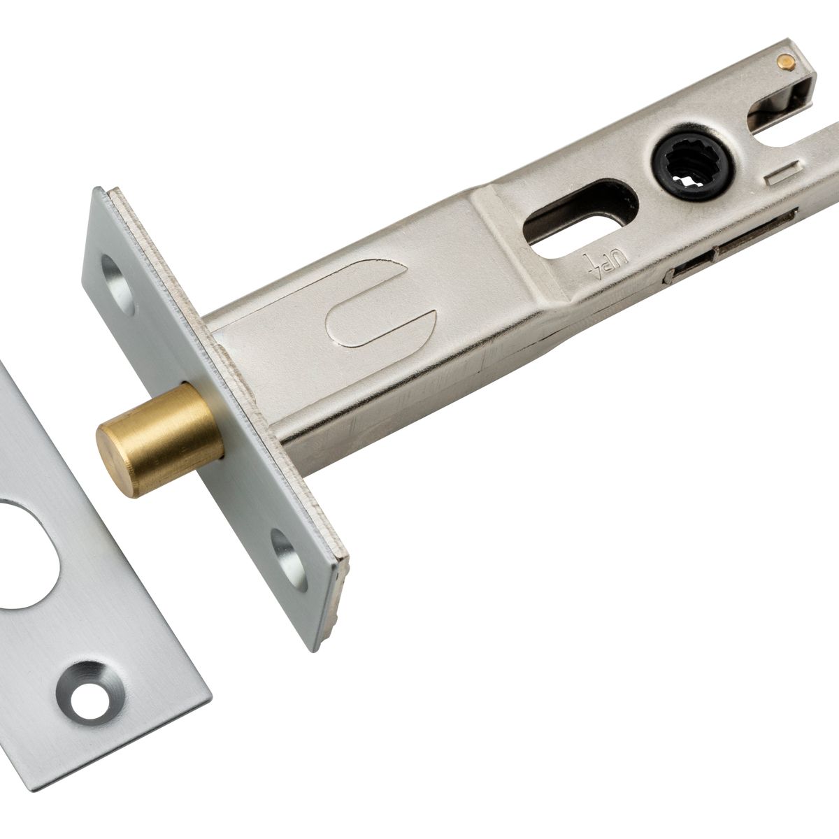 20557 - Privacy Bolt - Round - 70mm Backset - Brushed Chrome