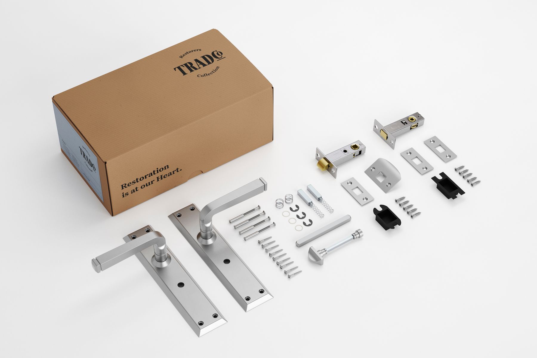 Menton Lever - Long Backplate Privacy Set